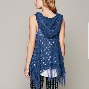 Free people crocheted vest
